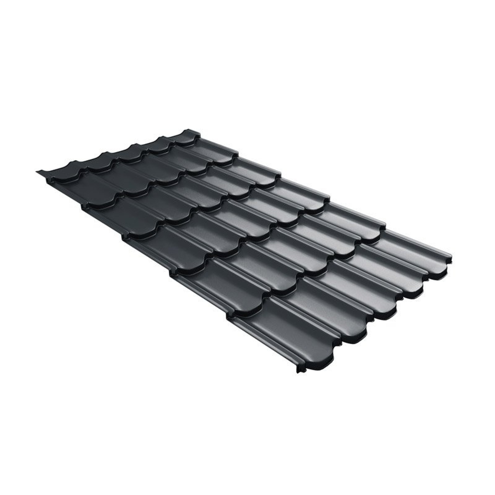 Металлочерепица квинта плюс Grand Line c 3D резом 0,45 Drap