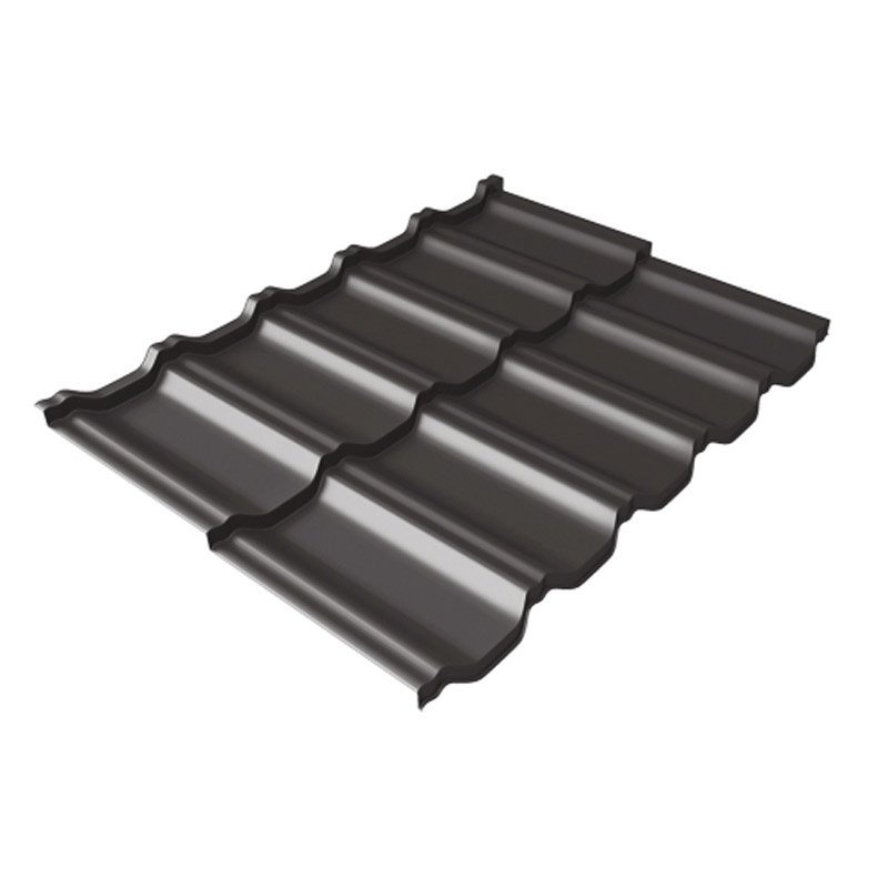 Металлочерепица модульная квинта Uno Grand Line c 3D резом 0,5 Satin