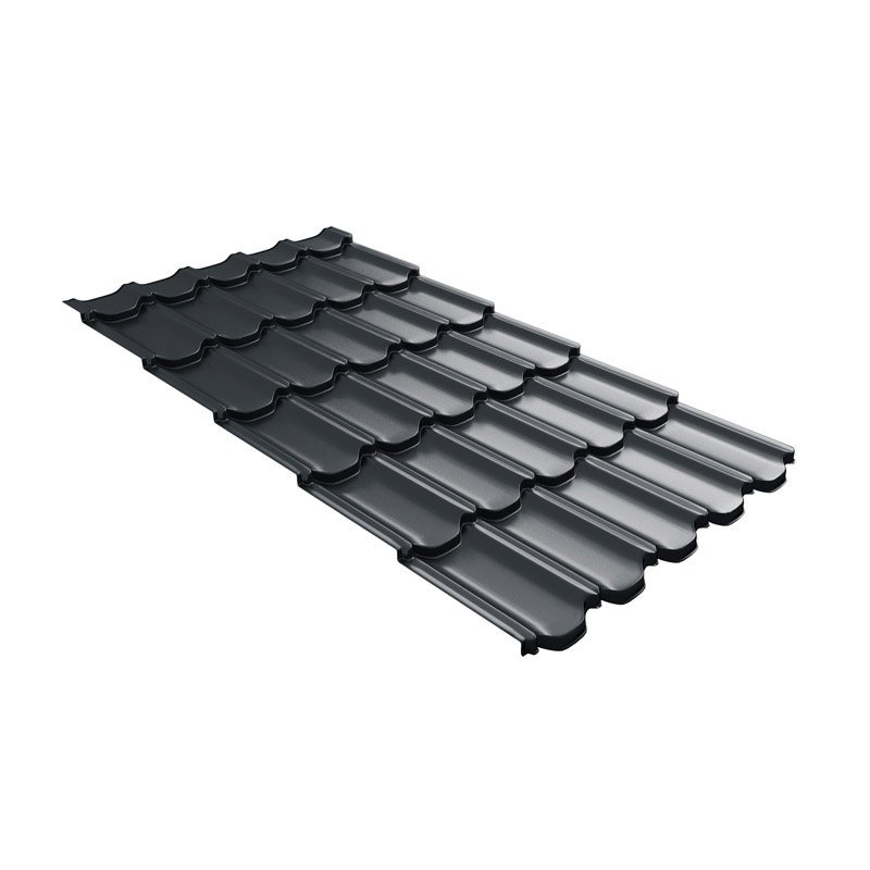 Металлочерепица квинта плюс Grand Line c 3D резом 0,45 Drap